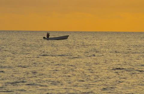 A speedboat in the sea Stock Photos