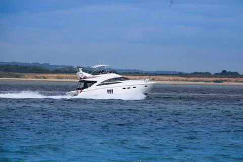 Speedboat on The Solent Stock Photos