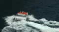 Speedboat water sports in Gran Canaria HD Footage