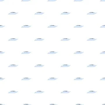 Speedboat yacht pattern creating a seamless nautical background Stock Illustration