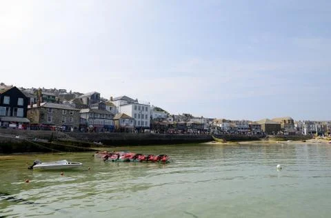 Speedboats in cornwall Stock Photos