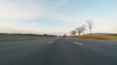 Speeding at 150 MPH on North I 65 Late Afternoon HD Stock-Footage 36105126