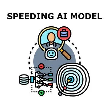 Speeding ai model improving human talent search Stock Illustration