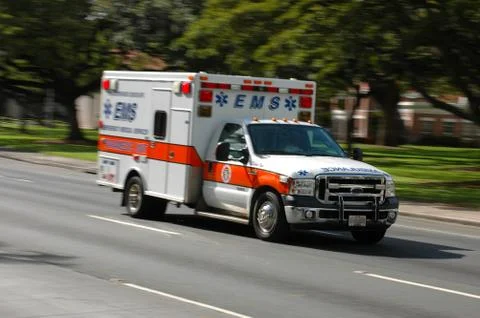 Speeding Ambulance Stock Photos