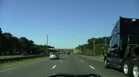 Speeding on a beautiful day Stock Footage 8601878