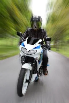 Speeding bike Foto stock