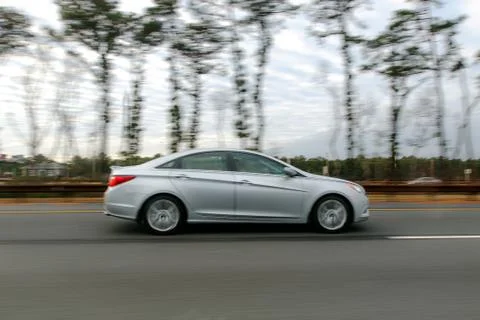 Speeding car Foto stock