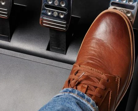 Speeding in car theme Stock Photos