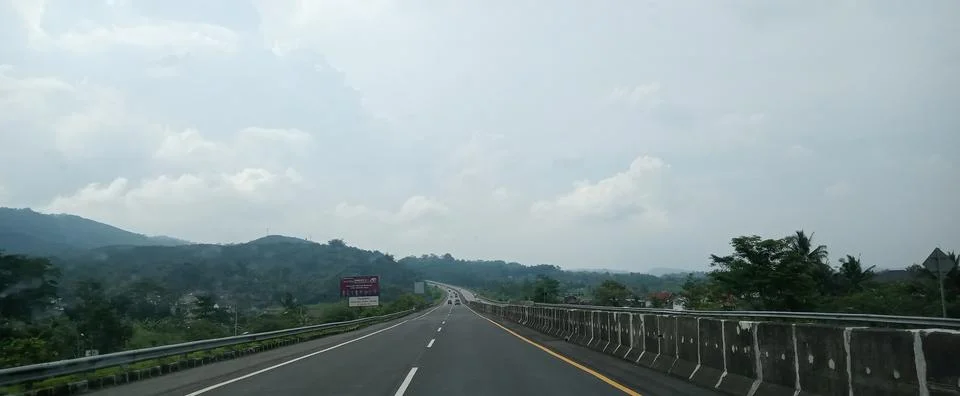 SPEEDING ON THE FREEWAY Stock Photos
