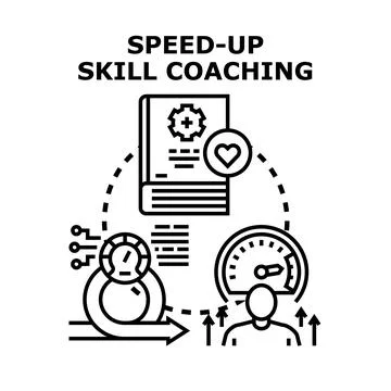Speeding up skill coaching for personal development Illustrazione stock