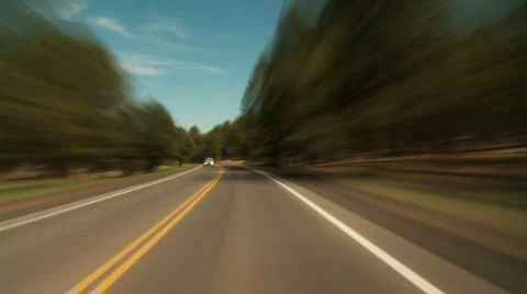 Speeding through a Forrest Stock Footage 603418