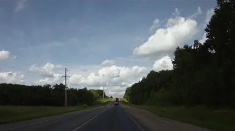 Speeding through summer road timelaps. Stock Footage 11516476