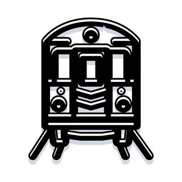 Speeding train commuting in urban transportation system イラスト素材