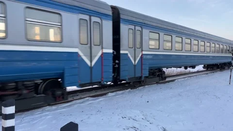 A speeding train. Stock Footage 231400510