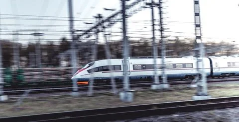 Speeding Train Stock Photos