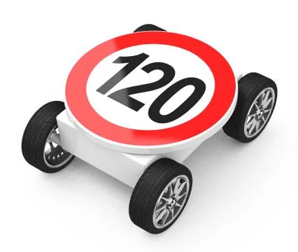 The speedlimit Stock Illustration