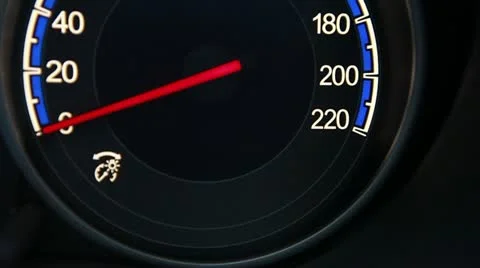 Speedmeter Stock Footage 20619351
