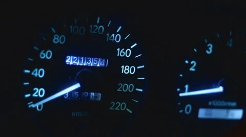 Speedo acceleration Video stock 951268