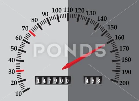 Speedo Red Needle Stock Illustration