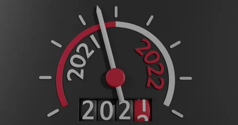 Speedo running circle clockwise rotating cylinder changes year 2021 to 2022 Stock Footage 166533468