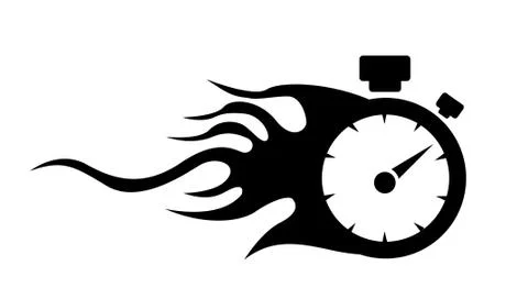 Speedometer. abstract symbol of speed Stock Illustration
