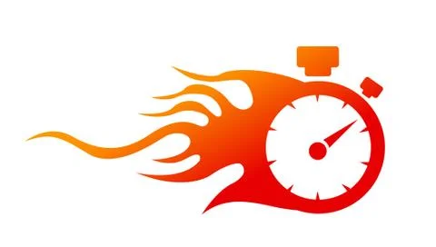 Speedometer. abstract symbol of speed Stock Illustration