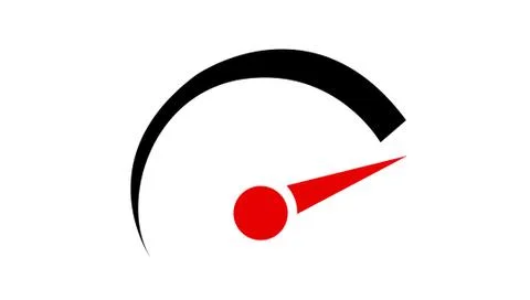 Speedometer. abstract symbol of speed Stock Illustration