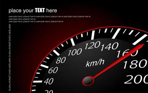 Speedometer. accelerating dashboard. vector illustrator Stock Illustration