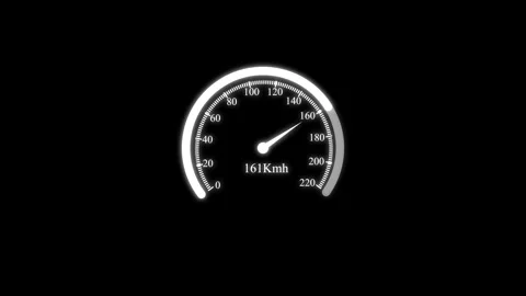 Speedometer acceleration motion graphic animation display speed from zero t.. Stock Footage 339513175