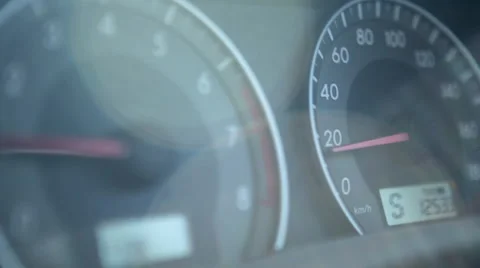 The speedometer and sunbeams Stock Footage 66675229