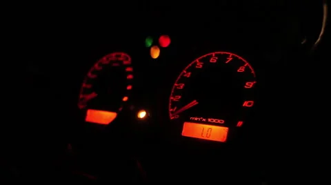 Speedometer and tachometer Gauges Video stock 55452792