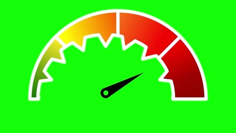 Speedometer animation on green screen background. odometer motion grapic 스톡 동영상 294697290