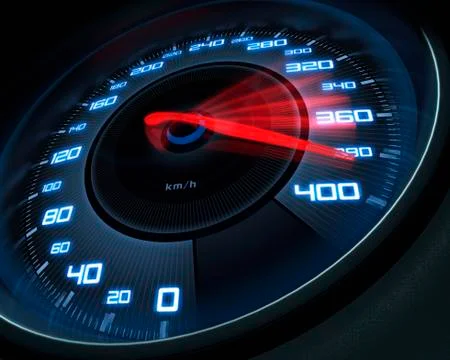 Speedometer, artwork Stock Illustration