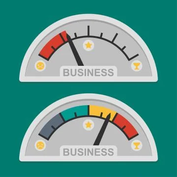 Speedometer business development イラスト素材