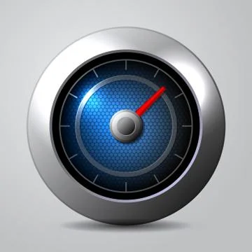 Speedometer in the car isolate. Vector Stock Illustration