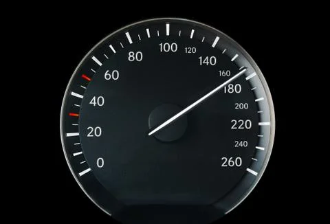 Speedometer of a car Stock Photos