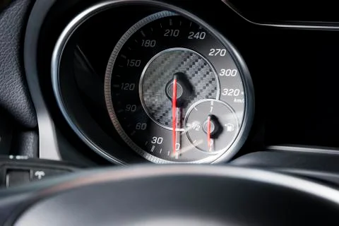 Speedometer in a car Stock Photos