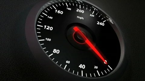 Speedometer closeup, HD Stock Footage 308612