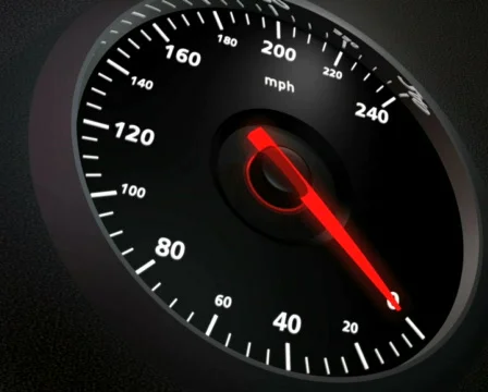 Speedometer closeup, PAL Stock Footage