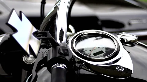 Speedometer of cool bike Stock Footage 60806342