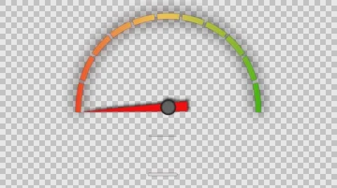 Speedometer with counter for alpha Stock Footage 62748651