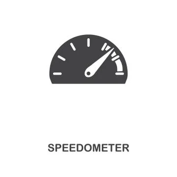 Speedometer creative icon. Simple element illustration. Speedometer concept Stock Illustration