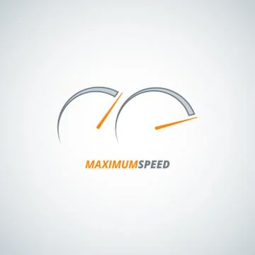 Speedometer design vector background Stockillustratie