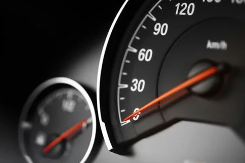 Speedometer detail Stock Photos