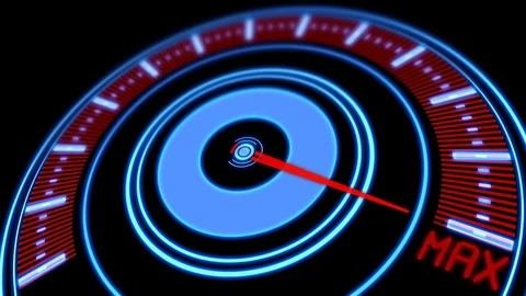 Speedometer display-max Stock Footage 83444744
