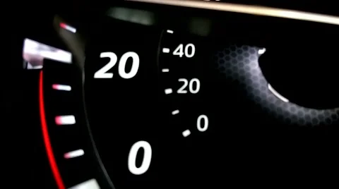 Speedometer Drops Stock Footage 48341560