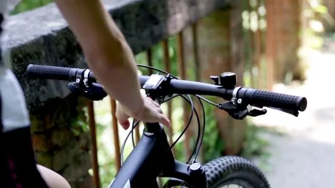 Speedometer by electric bicycle. Stock Footage 112351052