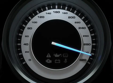 Speedometer Fast Stock Illustration