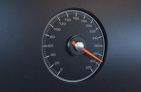 Speedometer Fast Stock Illustration