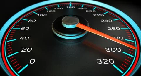 Speedometer fast speed Stock Illustration